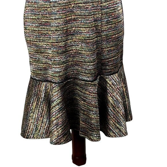 Like new! Donna Morgan Metallic Knit Fit & Flare Dress – Size 2 - Picture 5 of 12